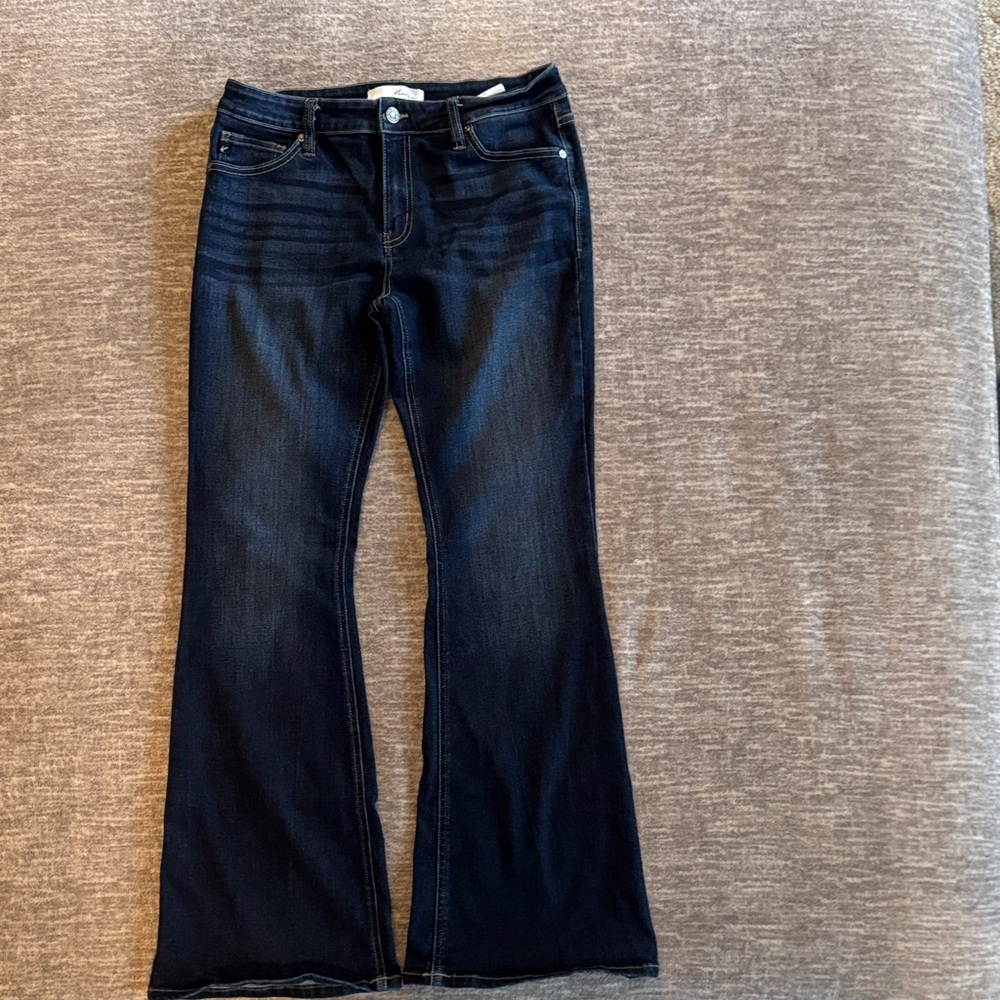 KanCan Dark Blue Flare Jeans